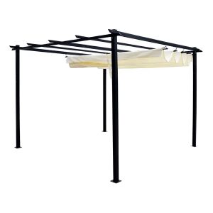 Para Sole Estivo antracit acél pergola behúzható tetővel - Pergola