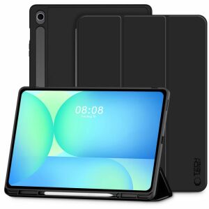 Čierne Smart Case pre Samsung Galaxy Tab S10 FE+ 13.1 palca s držiakom na pero - Puzdrá na tablety
