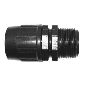LPE egyenes összekötő 16mm x 1/2" KM kúpos IT - Külső menetes 130673466 - KPE idom