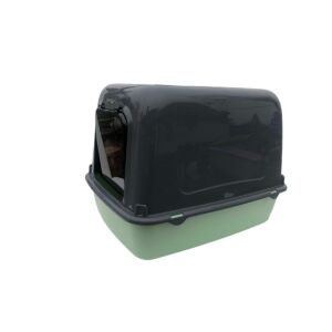 Ferplast Cat 10 Ajtós cica wc zöld/szürke 130673574 - Ferplast