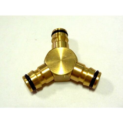 Hármas sárgaréz toldó csatlakozó 130680960