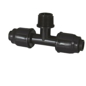 LPE T-idom 20mm x 3/4" x 20mm KM kúpos IT - Külső menetes 130683662 - KPE idom