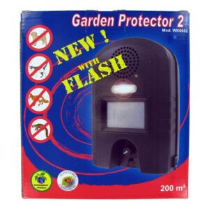 Garden Protector 2 Ultrahangos riasztó nyest, kutya, róka, macska ellen 200 m2 130684465 - Weitech