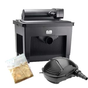 Pontec MultiClear 25000 tószűrő szett - 24 W UVC lámpa - pondomax eco 8000 szűrőtápláló szivattyúval + szűrőindító baktériummal 130684516 - Pontec