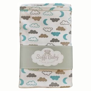 Soffi Baby takaró pamut dupla zöld felhõk 80x100cm 135371198 - Soffi Baby