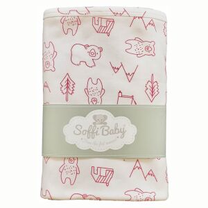 Soffi Baby takaró pamut dupla macik pink 80x100cm 135371201 - Soffi Baby