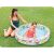 Piscina gonflabilă Intex 122 cm cu design colorat cu fructe și flamingo, copii care se joacă în apă