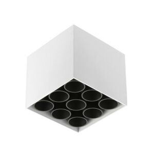 Corp LED patrat de 20W, 1920lm, lumina naturala 4000K, IP20, alb-negru, GTV 130694187 - Lămpile încastrate