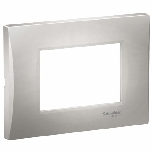 3-Modul-Rahmen gebogen, silber, Schneider Easy Styl 130694196