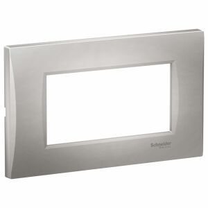 Rama 4 module curbata, argintiu, Schneider Easy Styl 130694197 - Rame pentru întrerupătoare