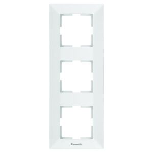 Rama 3 module verticala IP 20, Alb, Panasonic Arkedia 130694205 - Panasonic Rame pentru întrerupătoare