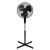 Home SF40BK black standing fan with adjustable height and oscillation
