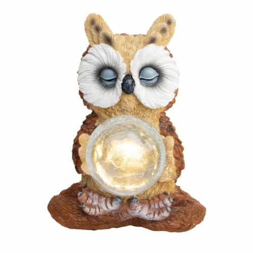 Home MX 637 bagoly napelemes kerti lámpa, melegfehér LED, automatikus be/ki