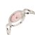 Дамски часовник Cardy със сребрист корпус и розов циферблат