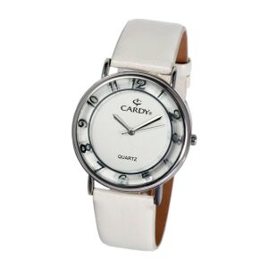 Cardy ženski sat sa srebrnim kućištem, bijelim remenom i brojčanikom - Ženski asesoar