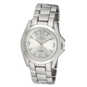 Мъжки часовник Cardy, метален корпус в сребрист цвят, метална катарама в сребрист цвят, циферблат в сребрист цвят, кварцов механизъм, водоустойчивост срещу падане