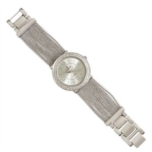 Ceas de damă Cardy, argintiu, bijuterie cu accente de cristal - Accesorii pentru femei