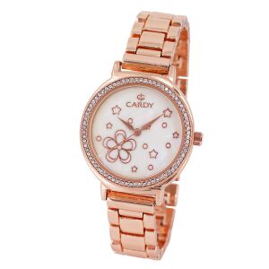 Cardy Damen Roségold Uhr mit Perlmuttzifferblatt - Damen-Accessoires