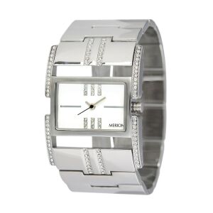 Merion silberne Damenuhr mit Kristallakzenten - Damen-Accessoires