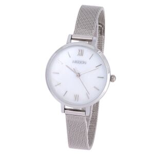 Merion Damenuhr Silber mit Metallarmband und weißem MOP-Zifferblatt - Damen-Accessoires