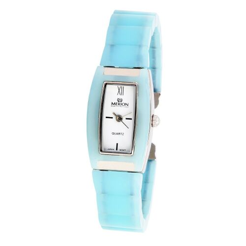 Ceas de damă Merion, quartz, albastru cu cadran alb