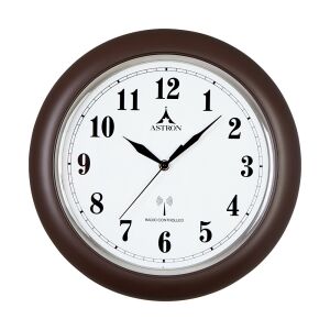 Astron Wanduhr, Quarz, Farbe Braun, Funk
