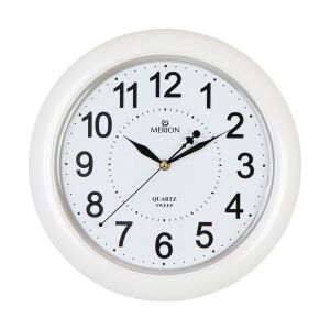 Merion weiße Quarz Wanduhr - Innenarchitektur
