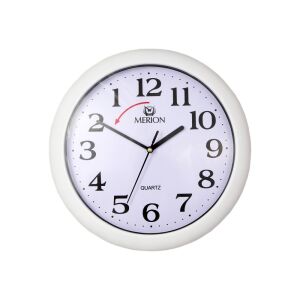 Merion Reverse Quarz Wanduhr, weiß - Innenarchitektur