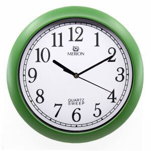 Merion grüne Quarz Wanduhr mit schleichender Sekunde - Innenarchitektur