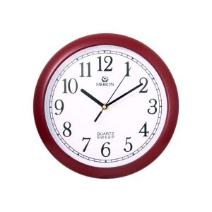 Merion burgunder Quarz Sweep Wanduhr - Innenarchitektur