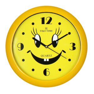 Zidni sat Tiko Time sa žutim nasmiješenim licem - Tiko Time