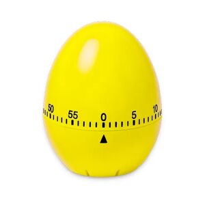 Temporizator de bucătărie galben în formă de ou - Temporizator mecanic cu numărătoare inversă - Cronometre de bucătărie