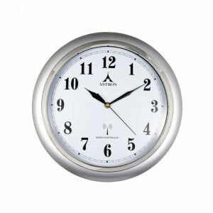 Astron silberne funkgesteuerte Quarz Wanduhr - Innenarchitektur