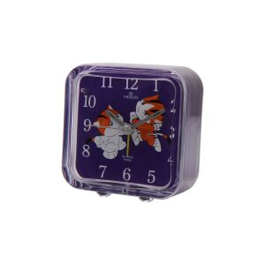 Szögletes nézet a Merion kék ébresztőóráról rajzfilm tigris arccal - MERION