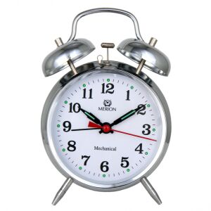 Merion srebrny mechaniczny budzik - Budzik