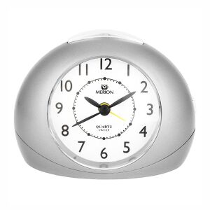 Merion srebrni kvarcni budilnik, pogled sprijeda - Budilica