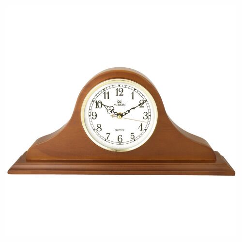 Merion kvarc kandallóóra, fa asztali óra, tölgyfa kivitel
