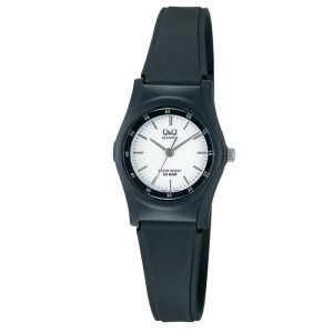 Q&Q VQ05J002Y Ceas de damă negru din rășină cu cadran alb - Accesorii pentru femei
