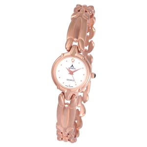 ASTRON 5159-7 női karóra, rózsaarany színű rézötvözet tok, rózsaarany színű rézötvözet csat, fehér számlap, keményített ásványüveg, quartz szerkezet, cseppmentes vízállóság 130734541 - Astron