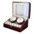 Óraforgató doboz, 4 db + 6 db órához, kívül barna fa magasfényű felület, belül bézs műbőr borítás 130736474