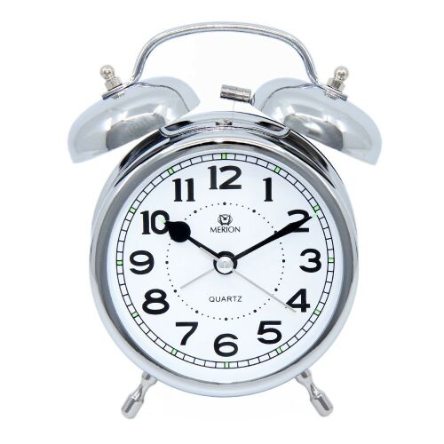 Merion fém ébresztőóra, quartz, ezüst színű, 3,5^ 130738267