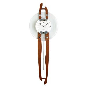 Merion ingás fa falióra, quartz, hangjelzés nélküli, tölgy színű tok, ezüst színű arab számos számlap 130738268 - MERION