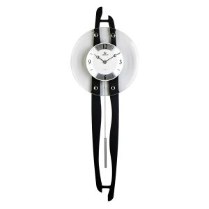 Merion ingás fa falióra, quartz, hangjelzés nélküli, fekete színű tok, arab számos számlap 130738274 - MERION