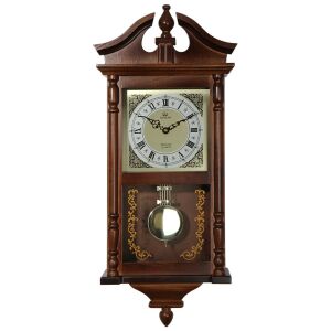 Merion ingás fa falióra,quartz,1/1 ütős, westminster dallam,dió színű 130738297 - MERION