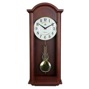 Merion ingás fa falióra, quartz, 1/1 ütős (4 pozíciós), westminster dallam, mahagóni színű, arab számos számlap 130738318 - MERION