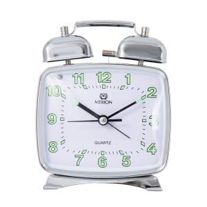 Merion fém ébresztőóra, quartz, ezüst színű tok 130738336 - MERION