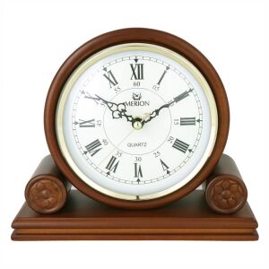 Merion fa kandallóóra, quartz, domború üveggel, tölgy színű tok 130738340 - MERION