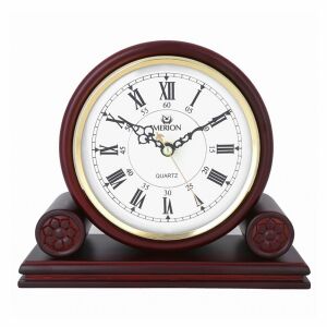 Merion fa kandallóóra, quartz, domború üveggel, mahagóni színű tok 130738342 - MERION