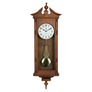 Merion ingás fa falióra, quartz, 1/1 westminster, tölgy színű tok, fehér arab számos számlap 130738345 - MERION