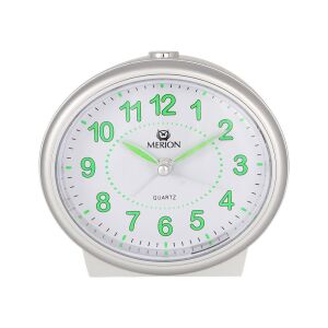 Merion ébresztőóra, quartz, ezüst színű tok, világítós, sweep, snooze, beep 130738356 - MERION